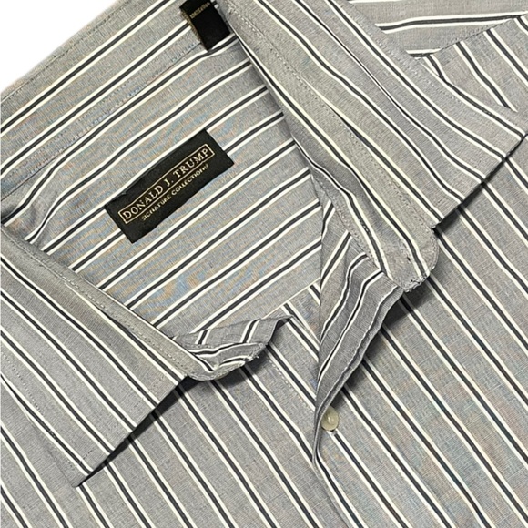 Donald J Trump Signature Collection Dress Shirt French Cuffs - Picture 2 of 6